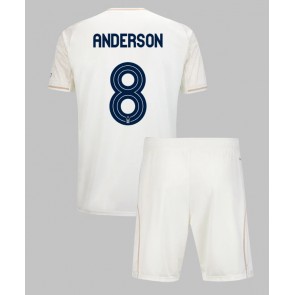 Billiga Nottingham Forest Elliot Anderson #8 Bortatröja Barn 2025-26 Kortärmad (+ Korta byxor)